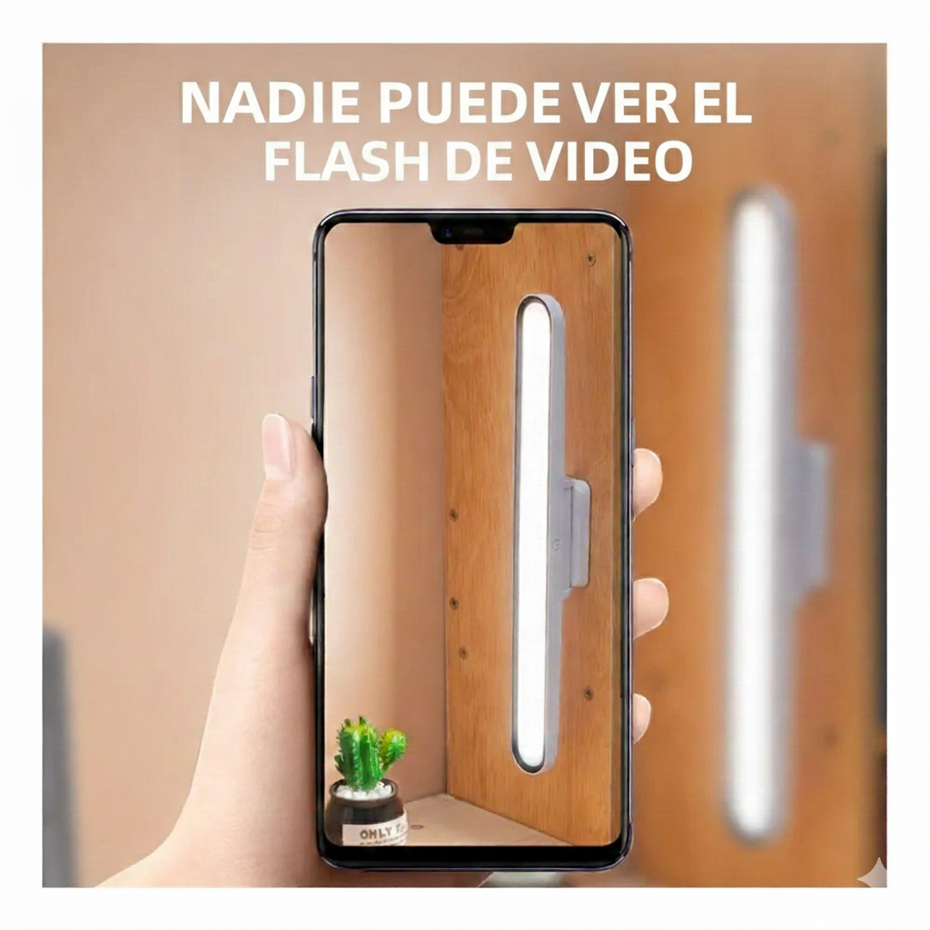 Lámpara LED Pro-Studio: Iluminación de Salón en tu Propio Espejo
